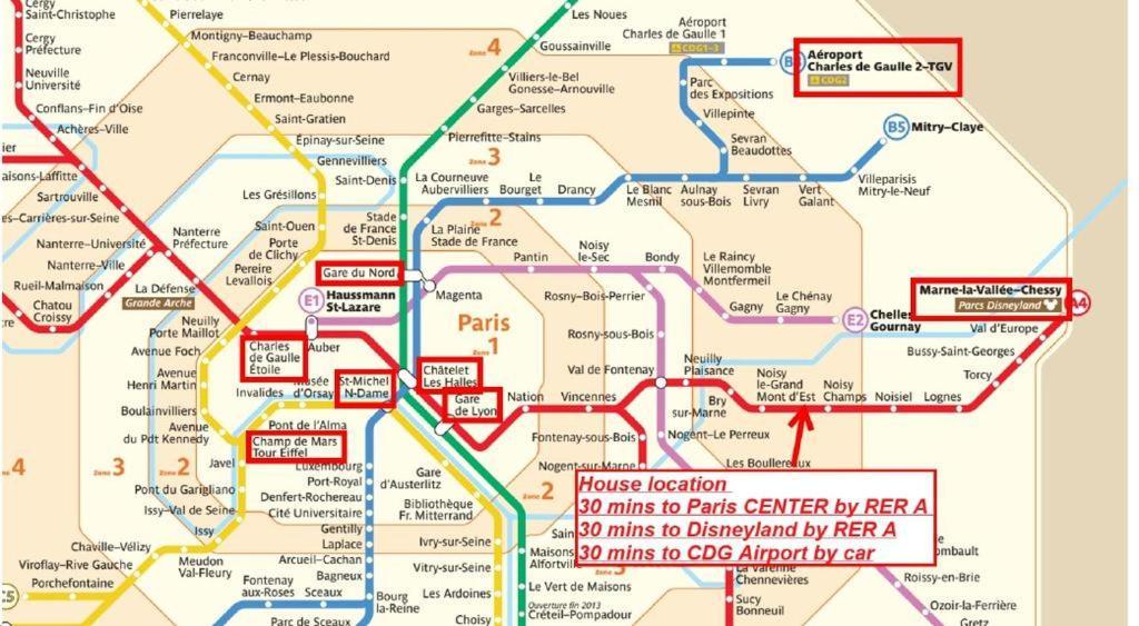 Chambre D'Hotes Proche De Disneyland Et Pas Loin De Paris Μπισί-Σεν Ζορζ Εξωτερικό φωτογραφία